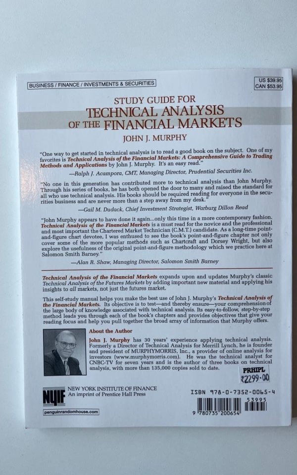 Study Guide to Technical Analysis of the Financial Markets: A Comprehensive Guide to Trading Methods and Applications